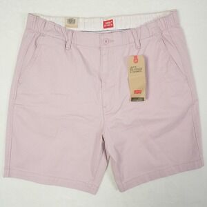 Levi's XX Chino EZ Shorts Mens Size L Light Pink Stretch Flat Front NWT‎
